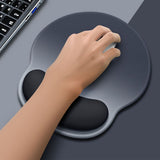 Ergonomic Mouse Pad and Keyboard Wrist Rest Set Anti-Slip Comfortable Office Desk Accessory Black
