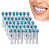 40 PCS Oral-B Compatible 3D Toothbrush Heads for Oscillating and Rotating Toothbrushes