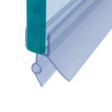 2 Pack 60cm Shower Door Seal Strip Transparent Glass Shower Screen Bottom Seal for 4–6mm