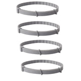 4 Pack Adjustable Pet Collar 63cm Water-Resistant Tick Prevention for Small Dogs and Cats