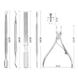 7Pcs Set Stainless Steel Pedicure Tools Ingrown Toenail Tools Kit