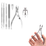 7Pcs Set Stainless Steel Pedicure Tools Ingrown Toenail Tools Kit
