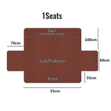 Quilted Sofa Slipcover Armrest Sofa Cover Sofa Protector Slipcover Blue