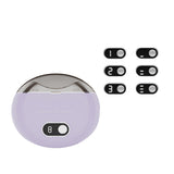 Electric Nail Clipper with Power Display Secure Automatic Nail Trimmer Manicure Tool Purple