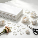10 PCS Crepe Paper Sheets 50x100cm for Gift Wrapping and Flower Crafts White