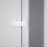 Set of 10Pcs Child-Proof Cabinet Locks Self-Adhesive Fridge Lock Child Safety Latches White