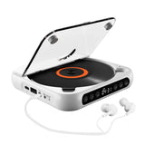 USB/Wired Playback Bluetooth CD Player Rechargeable Walkman White