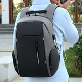 Travel Laptop Backpack with USB Charging Port – Fits 15.6 Inch Laptop School Bag Gray