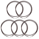 5Pcs Woven Necklace Rope Leather Cord Adjustable Rope for DIY Jewelry Coffee