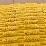 2Pcs Set Throw Pillow Covers Neutral Decorative Pillowcase for Couch Bed Sofa Yellow