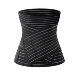 Adjustable Waist Band with Removable Stays Waist Wrap Black