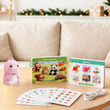 English Learning Touch Pen Dinosaur with 600 Word Cards Stickers USB Pink