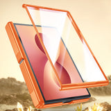 Shock Resistant Phone Case Compatible With Galaxy Z Fold 8 with Screen Protector Orange