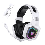 2.4GHz Wireless Gaming Headset with Flip Mic for PC White