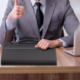 Fire Resistant Accordion File Organizer with Handle  A4 Files Transparent Expanding Folder with Multi-Pockets