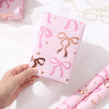 6 Sheet Gift Wrap Paper 70x50cm Coquette Bow Pattern Set Style 1