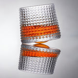 4PCS 180ml Spinning Whiskey Glasses for Bourbon Scotch Liquor and Cocktails Style 1