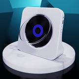 Bluetooth CD Player for Home Desktop Stereo Music Player with LED Display with Remote Control for Bedroom Living Room White