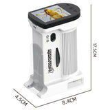 1000X Portable Edu Gift Handheld Microscope for Little Ones White