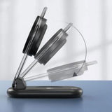 3-in-1 Wireless Charging Station for Apple Devices Wireless Charger Dock with Night Light Black
