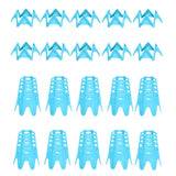 Reusable Plastic Golf Tees Lightweight for Indoor and Outdoor Golf Practice Blue