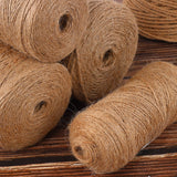 2 Rolls of 200M Jute Twine String for Crafting Gardening Gift Wrapping Macrame DIY Home Decor
