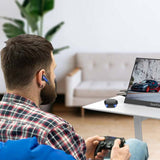 Wireless Bluetooth Gaming Earphones In-Ear Headsets with Breathing Light Black