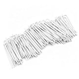 50Pcs Curtain Pleat Hooks 4 Prong Slips Gathering Hook Heading Pinch Pleat Painted Iron