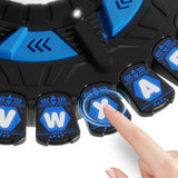 Alphabet Chess Board Game – Family Word Games with 15-Second Timer and 36 Category Cards Blue