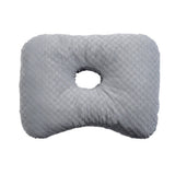 Ergonomic Ear Hole Pillow for Side Sleepers Gray