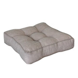 PP Cotton Padded Seat Cushion Thickened Rolled Edge for Chairs Grey