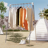 Portable Travel Telescopic Garment Rack Folding Clothes Rack