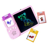 Talking Flash Cards Toy with 510 Words and Drawing Tablet for Boys and Girls Pink