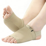 Arch Support Brace Sleeve Foot Wrap for Flat Feet Khaki