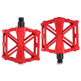 Bike Pedals Alloy Mountain Road MTB Bicycle Nonslip Cycling Pedals Red