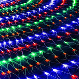 Solar/USB Powered LED Net Mesh Lights – Outdoor Waterproof 3x2m with 192 LEDs and 8 Modes Style 2