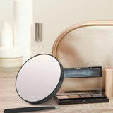 50X Magnifying Mirror Round Compact Mirror with Suction Cup with Tweezers for Makeup