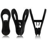 30 PCS Anti Slip Clips for Garments Socks Snacks Hanger Clips for Home Black