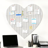 Heart Felt Photo Message Board 75x74cm with Adhesive Dots Display Light Gray
