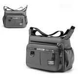 Men’s Multi-Pocket Crossbody Shoulder Bag for Travel and Daily Commuting Gray