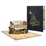 3D Pop-Up Happy Birthday Card with Envelope Unique Greeting Card Gift Style 2