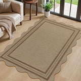 Crystal Velvet Area Rug Geometric Non Slip Washable Floor Mat Style 3