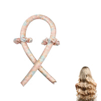 Satin Heatless Curling Set Hair Roller Rod Hair Curlers Orange