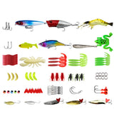 Bass Trout Salmon Fishing Lures Kit – Baits & Tackle Fishing Accessories Set Purple