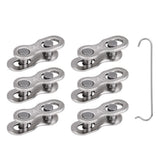 6 Pairs 10 Speed Speed Bike Chain Master Link Connector with 1 Hook Bike Chain