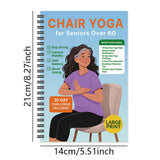 Chair Yoga Notebook for Seniors Strength Balance & Wellness Exercises Blue