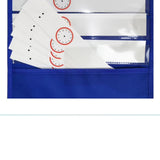 90x33cm Dry Erase Wall Organizer with 14 Time Management Cards Blue