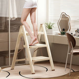 3-Step Folding Portable Ladder with Wide Anti-Slip Pedals for Home & Yard