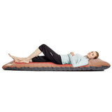 Inflatable Camping Sleeping Pad Lightweight Built-in Pump Air Mattress Camping Mat with Pillow Coffee