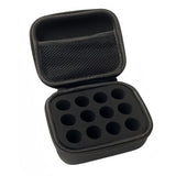 12-Compartment Insulin Storage Case Portable Organizer Bag with Mesh Compartments Protective Foam Lining Travel Case